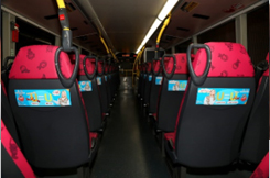 Advertising in buses to enhance the effect of publicity